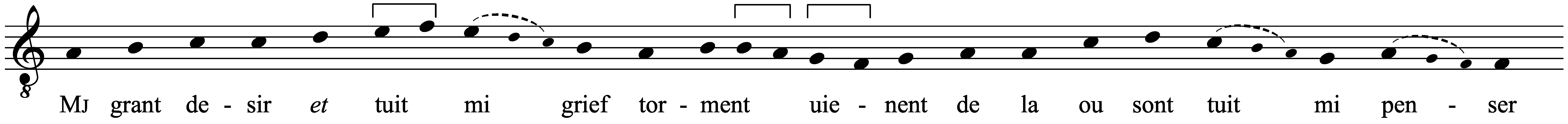 Work musical notation